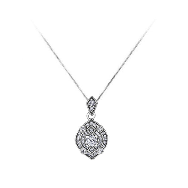 Canadian Diamond Milgrain Pendant .31ct (39861)