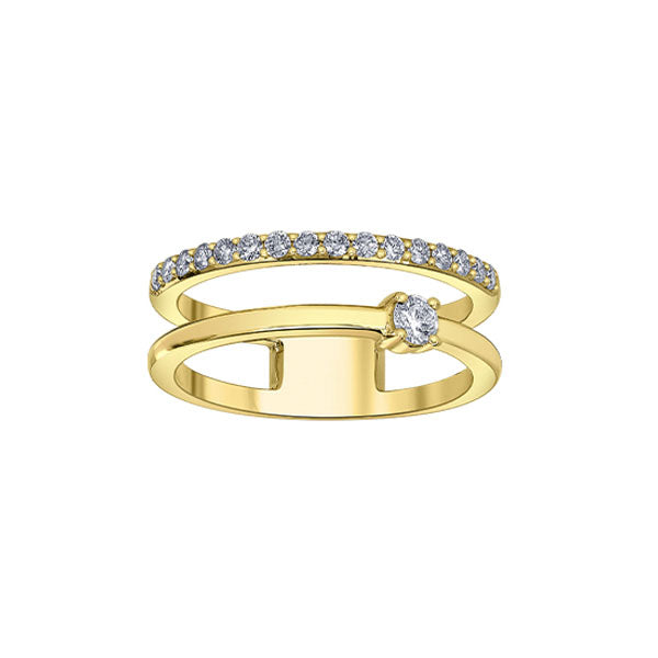 Canadian Diamond Double Band Ring .33ct (40122)