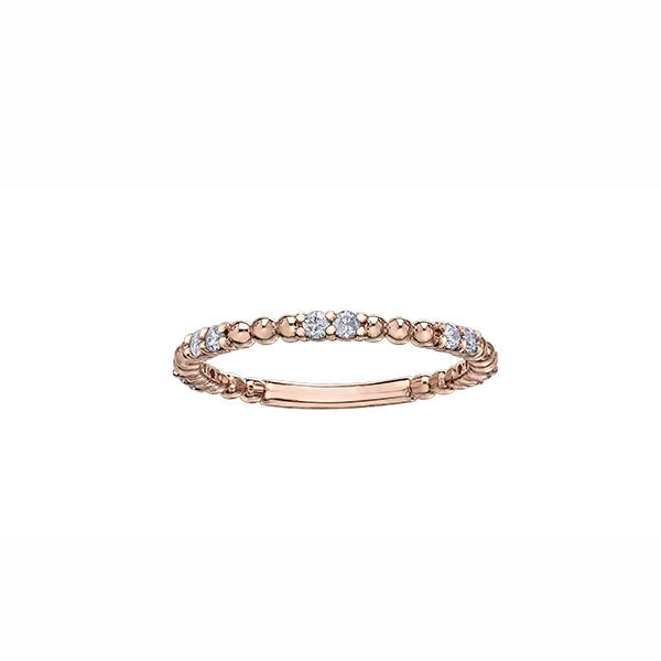 Diamond Accented Bead Band .20ct (40731)