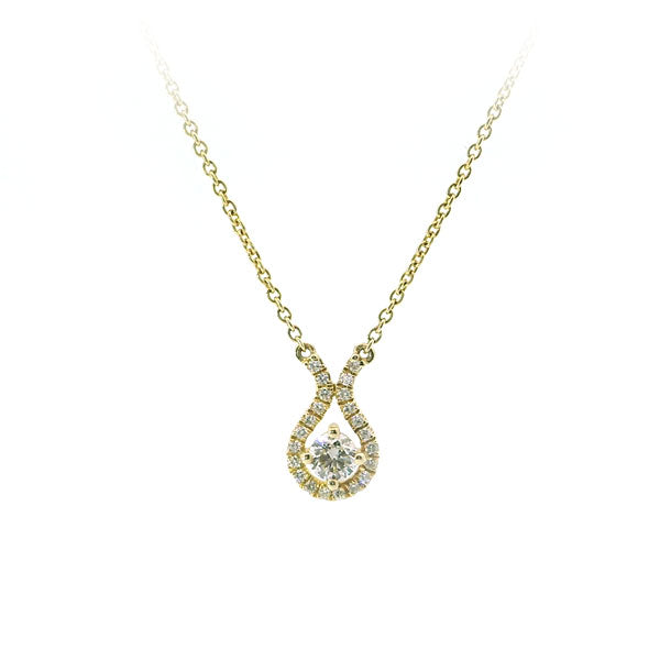 Diamond Teardrop Necklace .27ct (36909)