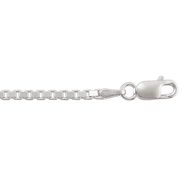 Sterling Silver Box Link Chain 1.9mm 22in (39987)
