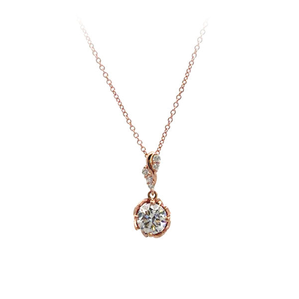 Diamond Floral Pendant - LG 1.08ct (40504)