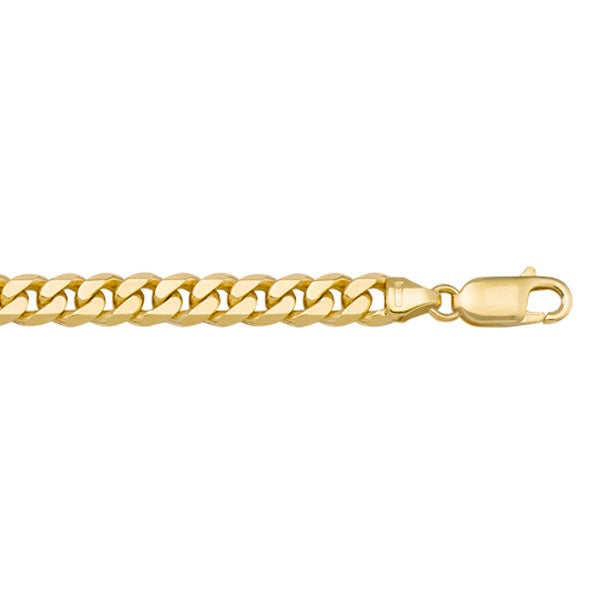 Gold Solid Link Curb Chain 3.3mm 24in (37522)