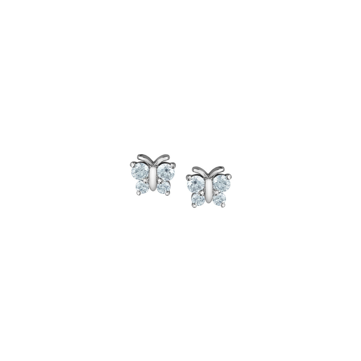 Diamond Butterfly Stud Earrings - LG .34ctTW (39433)