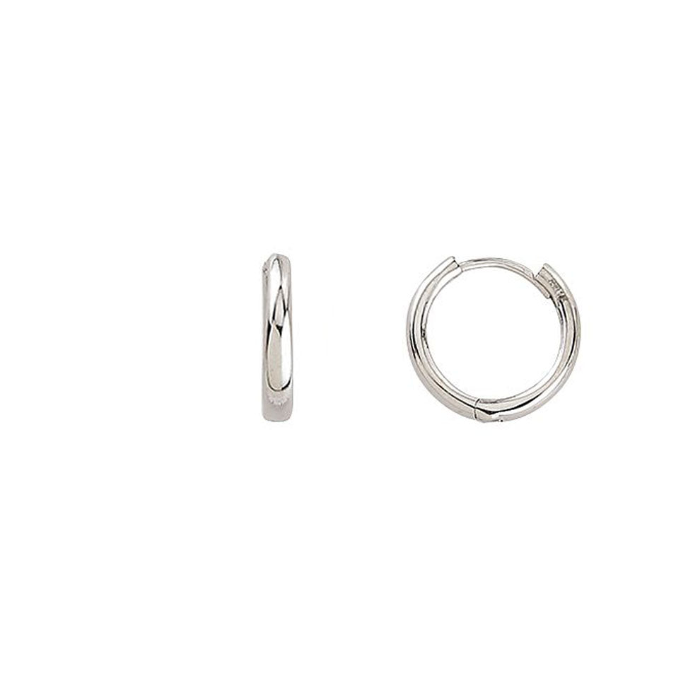 Gold Huggie Earrings 14mm (39737)