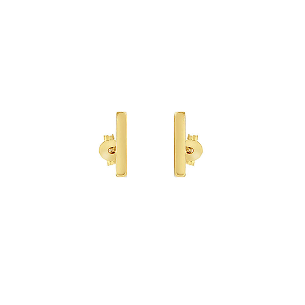 Gold Bar Stud Earrings (39762)