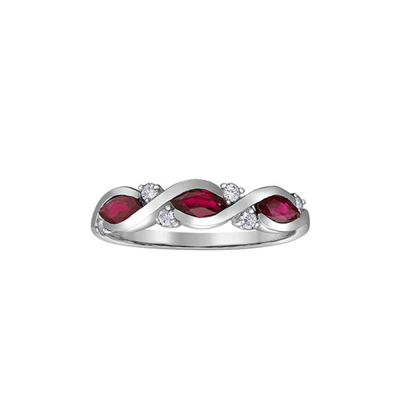 Genuine Ruby and Diamond Ring (39767)