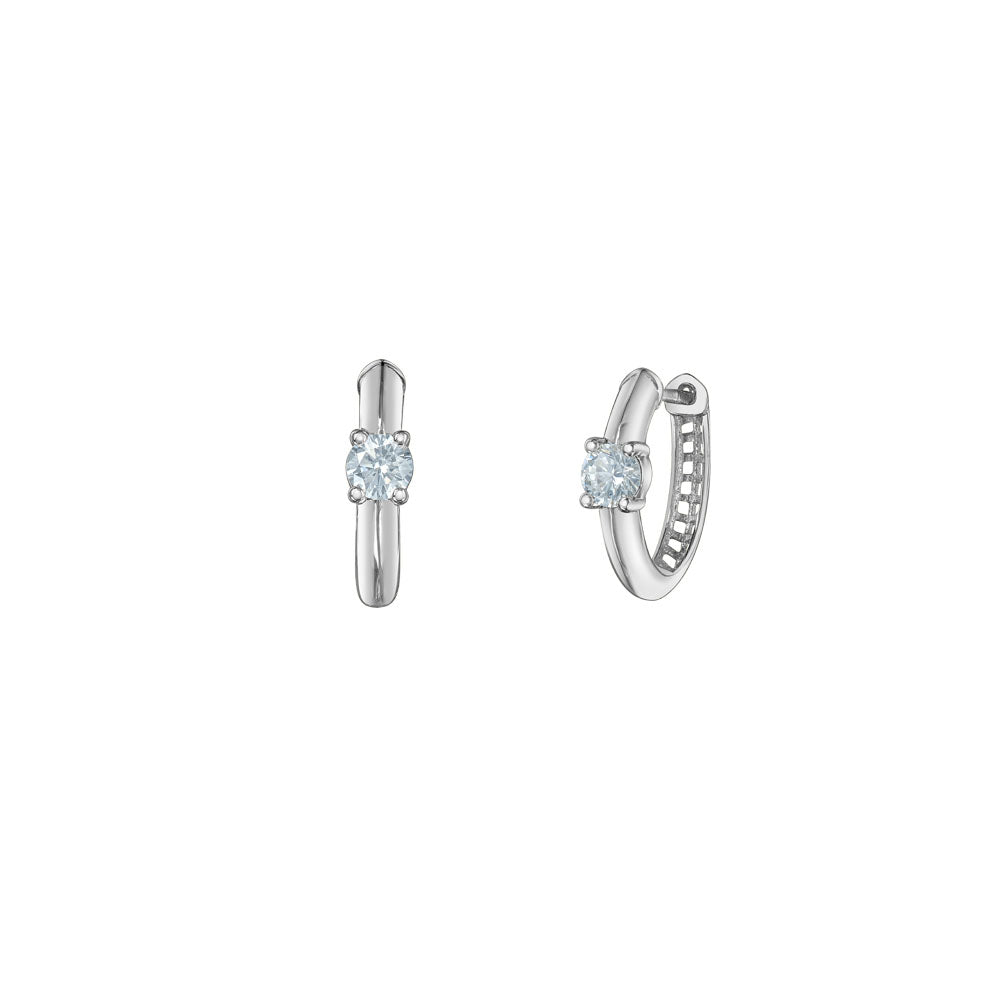 Diamond Hoop Earrings - LG .40ct  (39804)