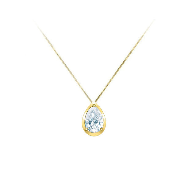 Diamond Solitaire Pendant - LG .50ct (39807)