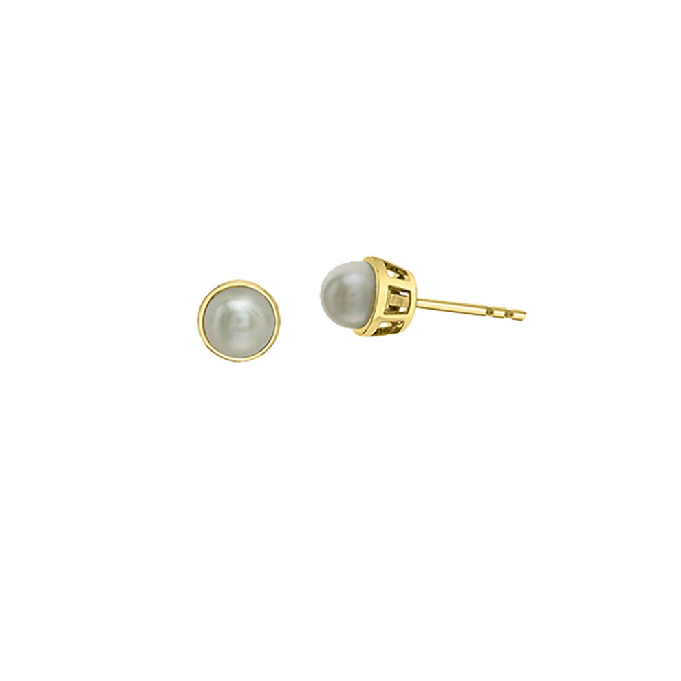 Genuine Pearl Birthstone Earrings (39906)