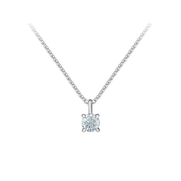 Diamond Solitaire Pendant - LG .50ct (40175)
