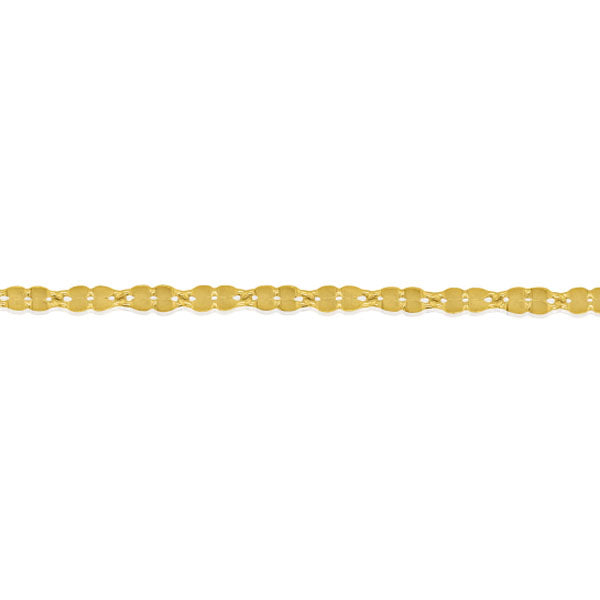 Gold Fancy Mirror Link Chain 16-18in (41043)