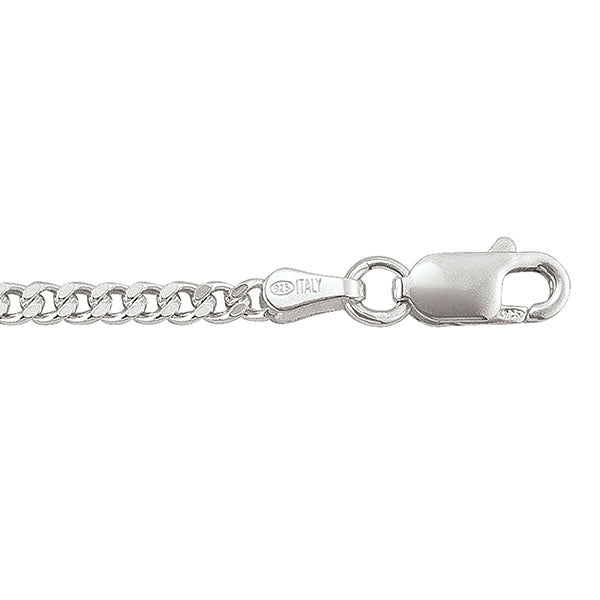 Sterling Silver Solid Curb Chain 2.5mm 18in (34079)