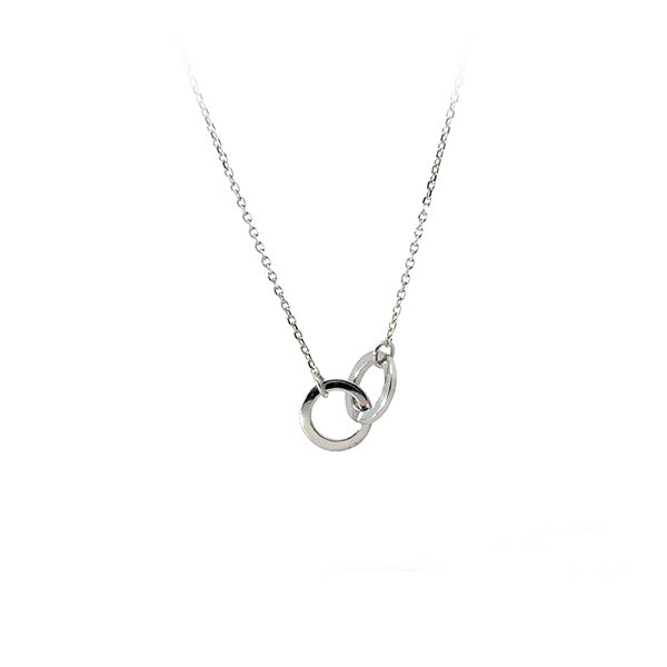 Gold Double Loop Necklace 18in (38737)