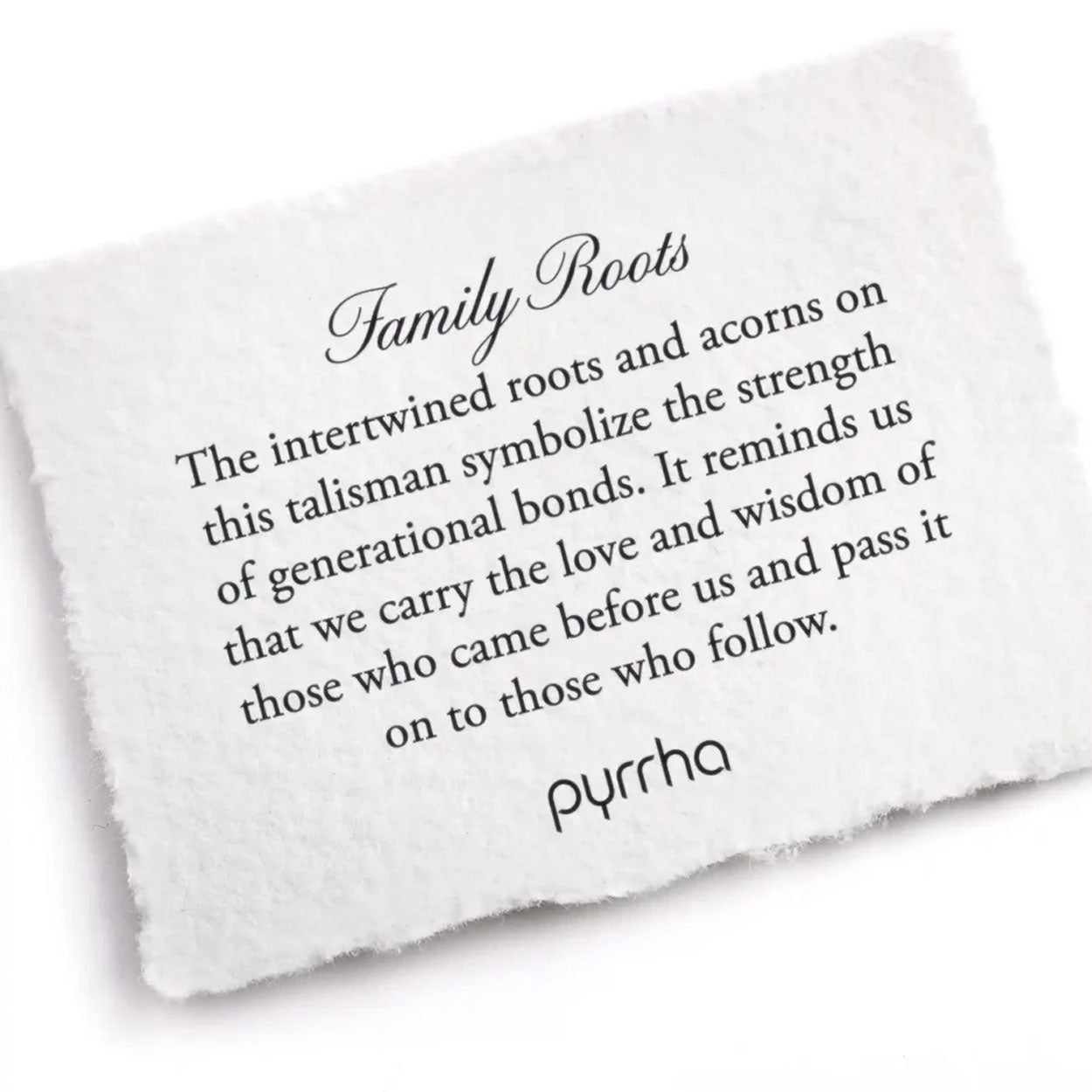 Pyrrha Necklace 'Family Roots' 18in (39953)