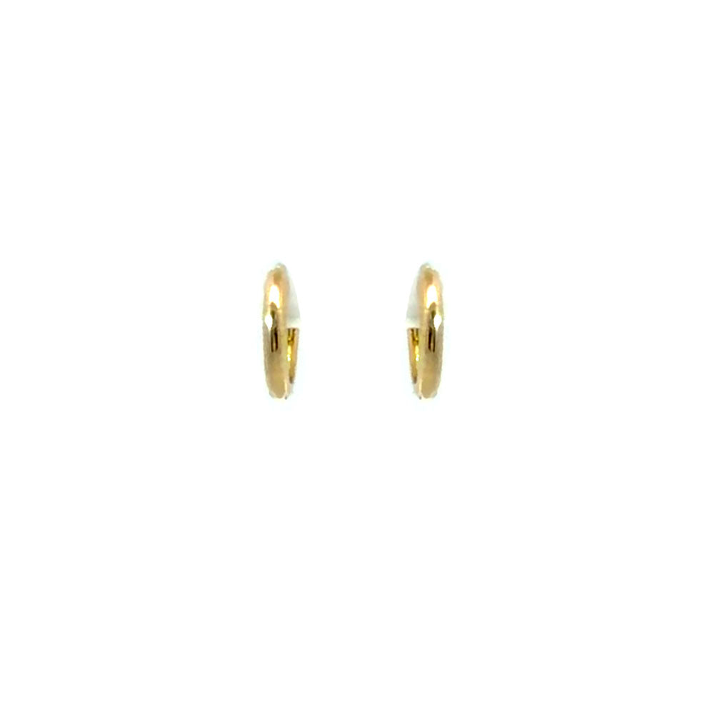 Gold X-Small Huggie Earrings 9mm (40234)