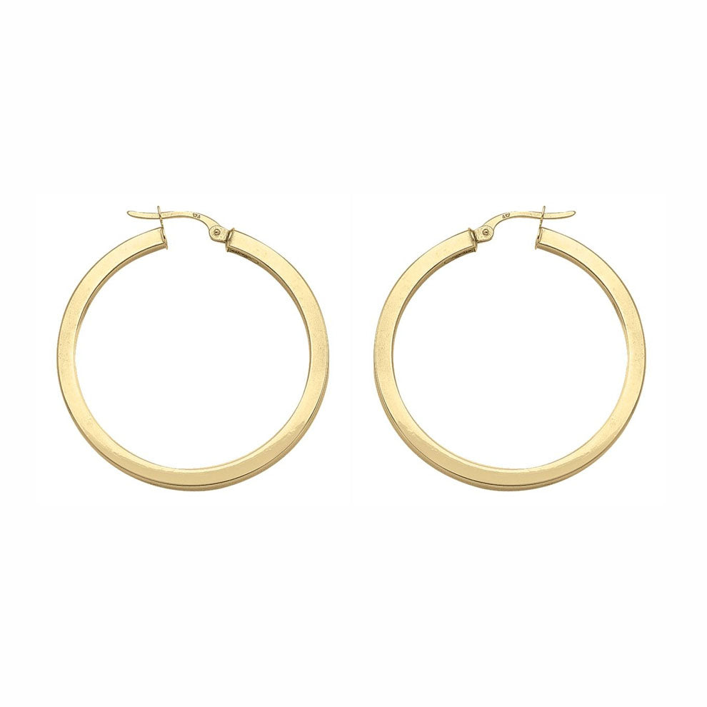 Gold Hoop Earrings 35mm (34740)