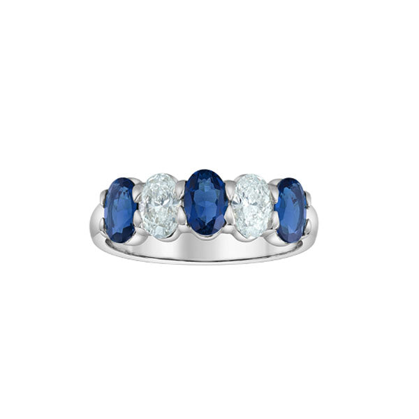 Lab Grown Sapphire and Diamond Band (39801)