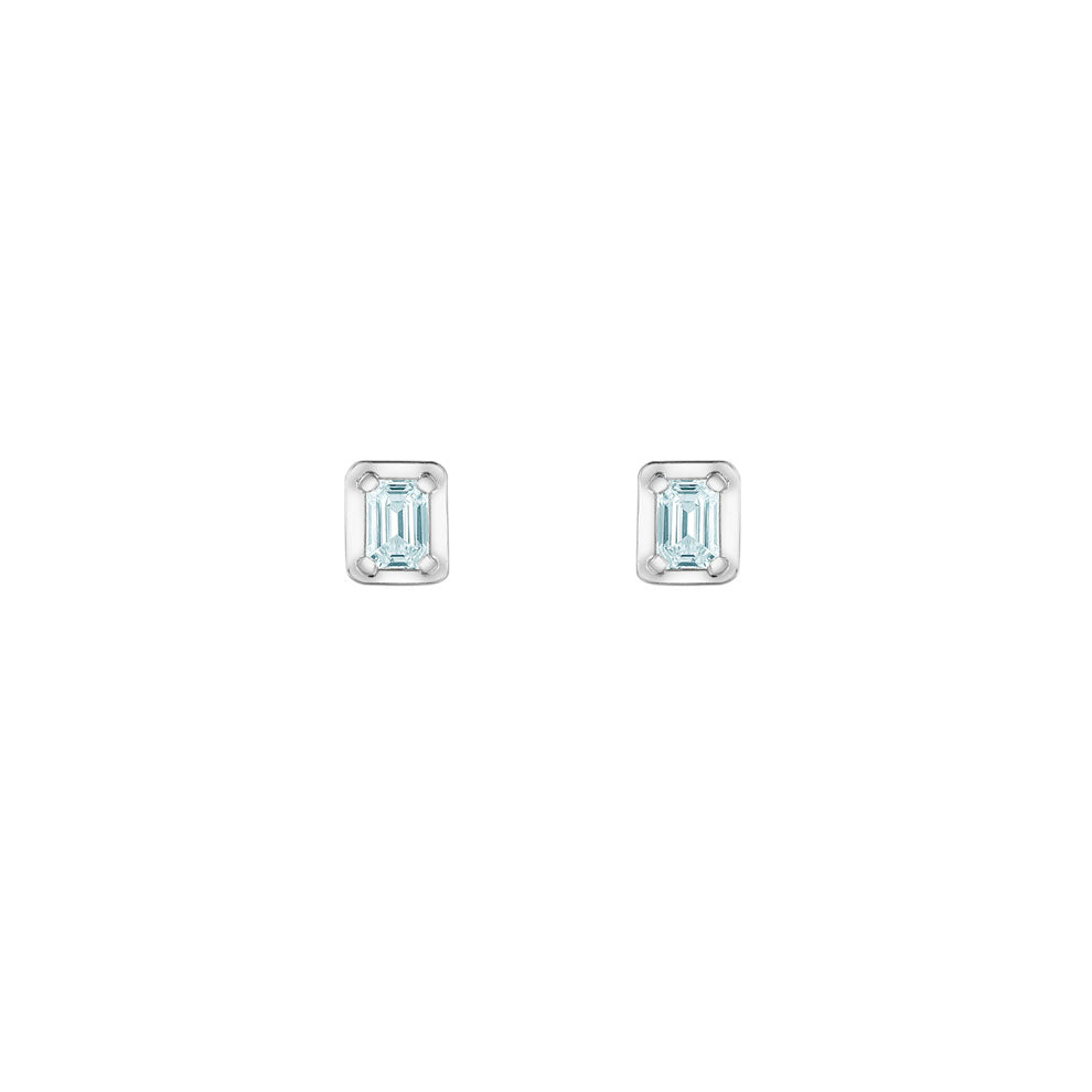 Diamond Solitaire Stud Earrings - LG .46ct (40289)