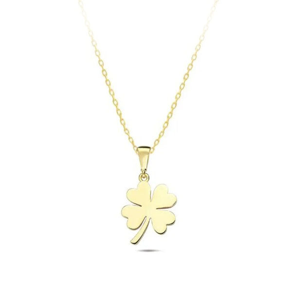 Gold Flat Clover Pendant (41003)