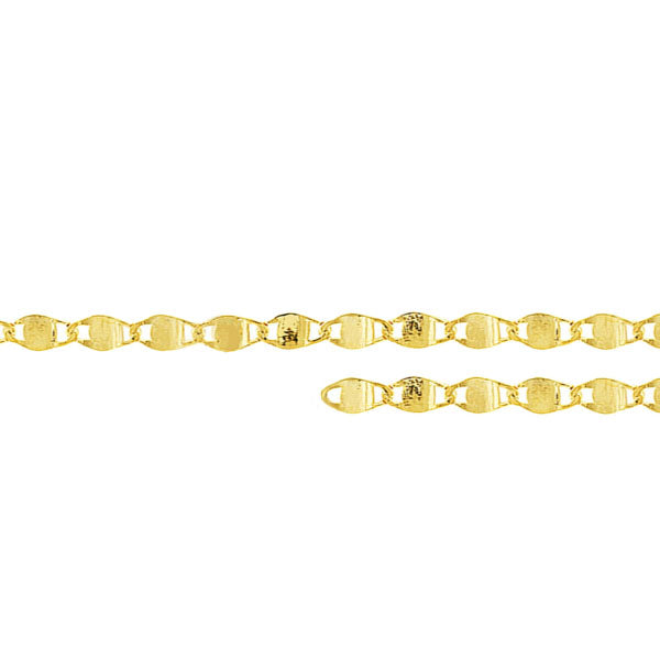 Gold Mirror Link Chain 16-18in (41041)
