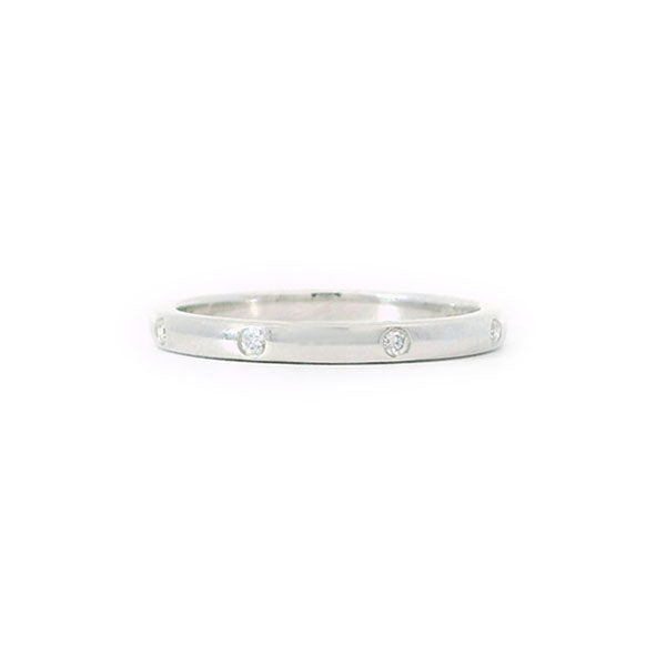 Diamond Flush Set Platinum Anniversary Band .05ct (39474)
