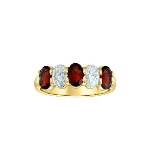 Lab Grown Ruby and Diamond Band (39800)