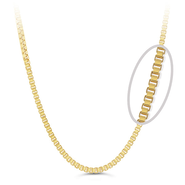 Sempre ORO Necklace - Box Link Chain 20in (41171)