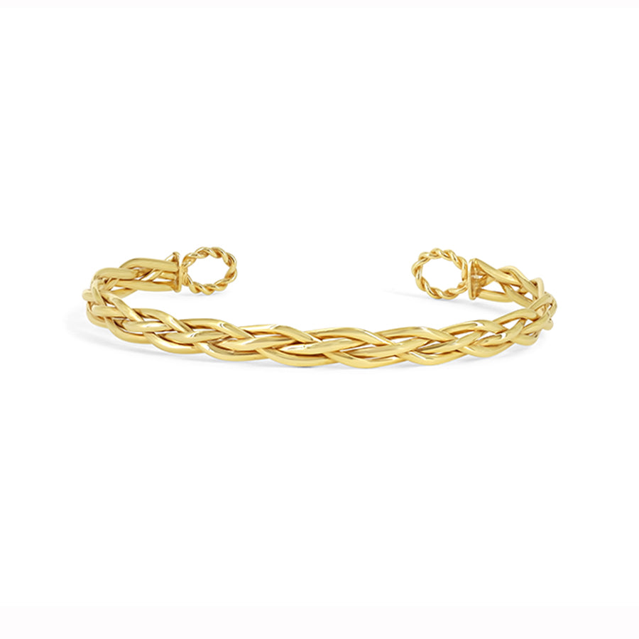 Sempre ORO Bracelet - Braided Open Cuff (41154)