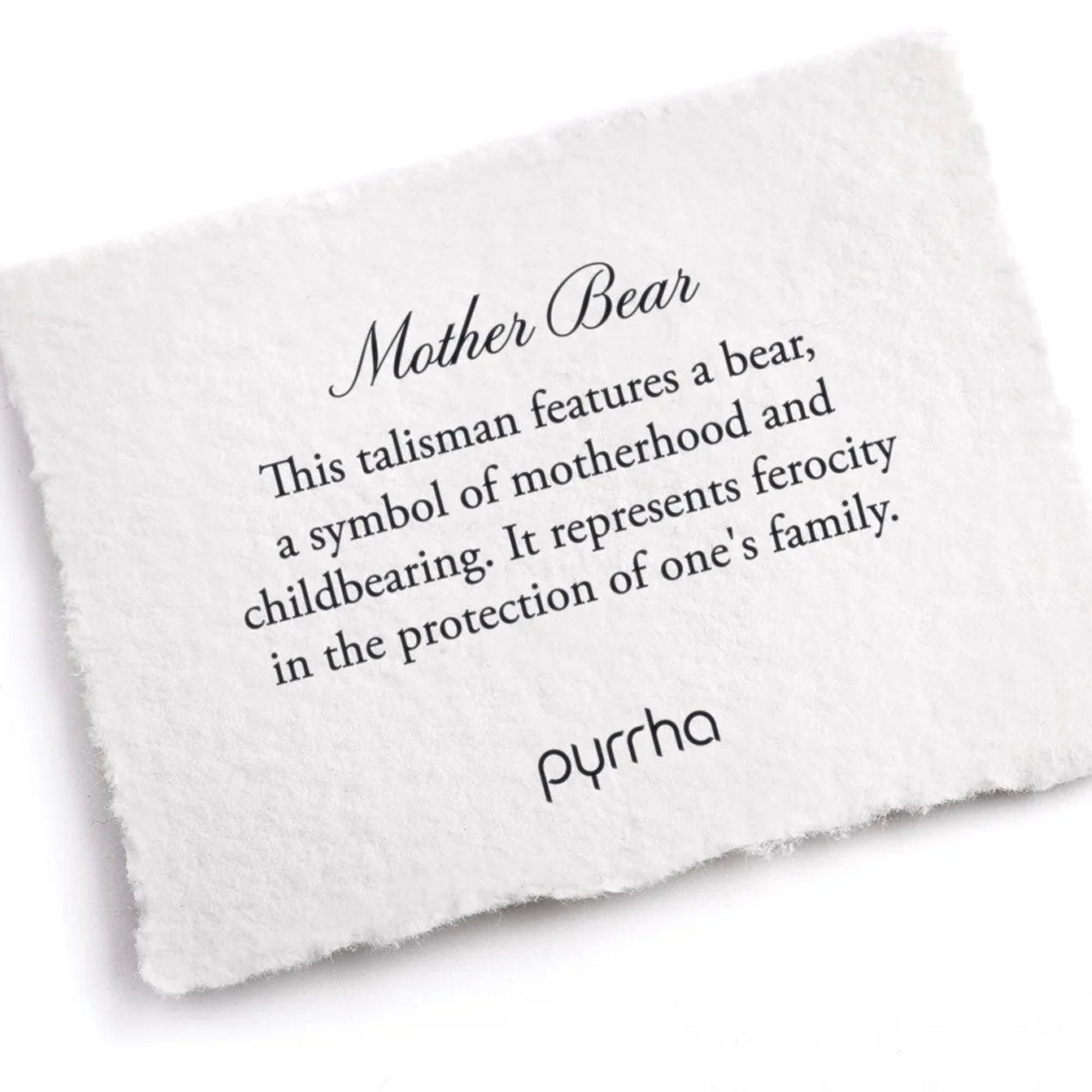 Pyrrha Necklace 'Mother Bear' 18in (33891)