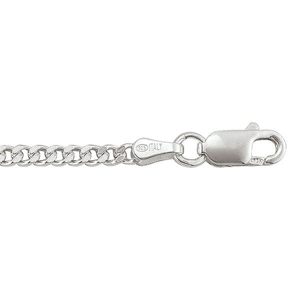 Sterling Silver Solid Curb Chain 2.5mm 24in (34082)