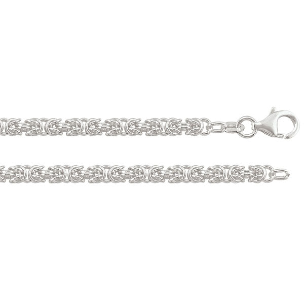 Sterling Silver Byzantine Chain 24in (36689)