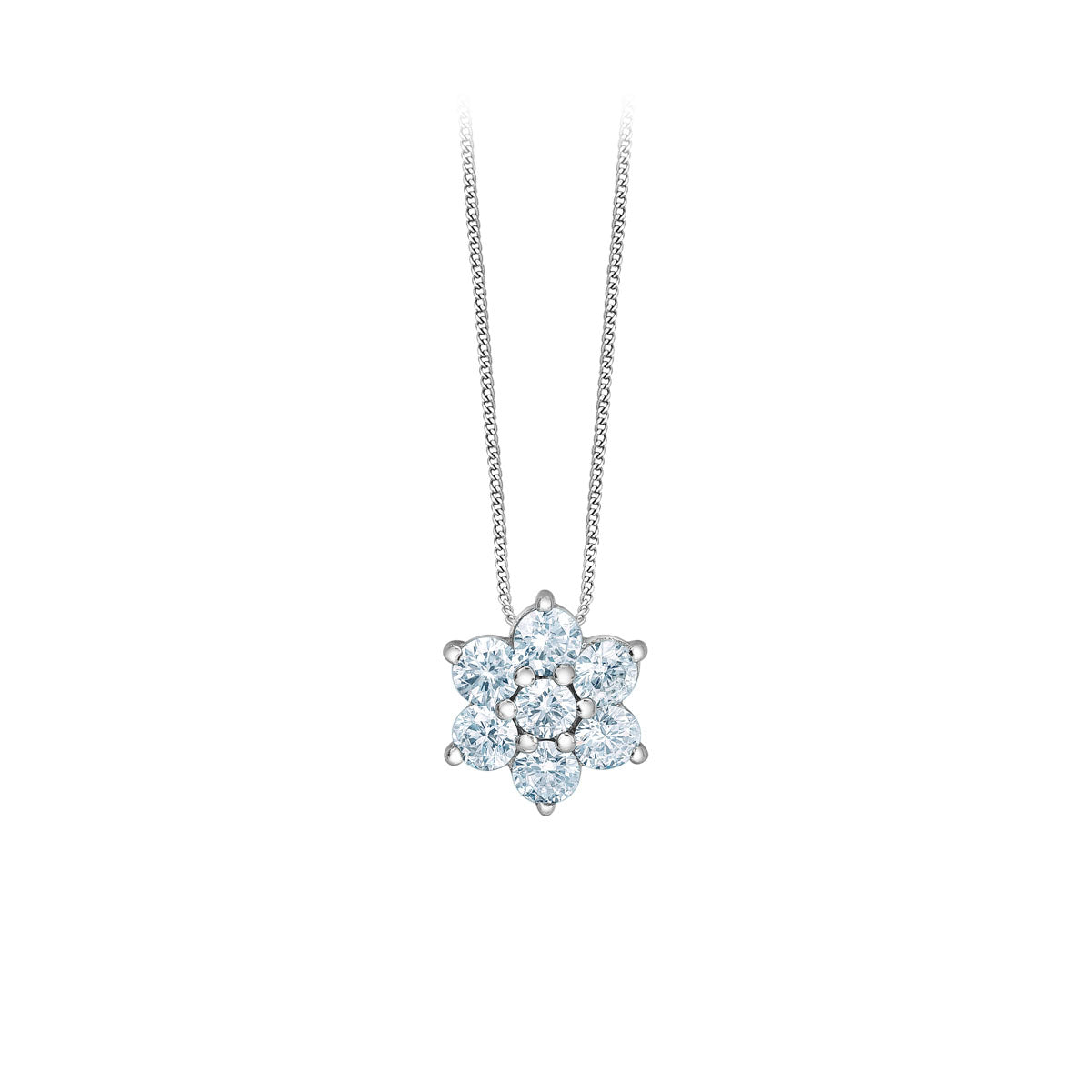 Diamond Flower Pendant - LG .75ctTW (39429)