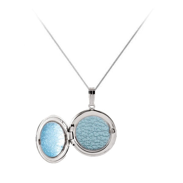 Sterling Silver Floral Frame Locket (40631)