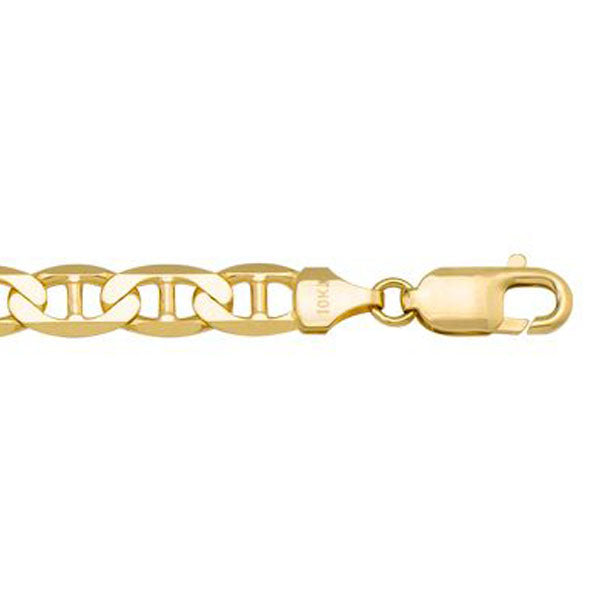 Gold Hollow Flat Anchor Link Chain 3.8mm 20in (33932)