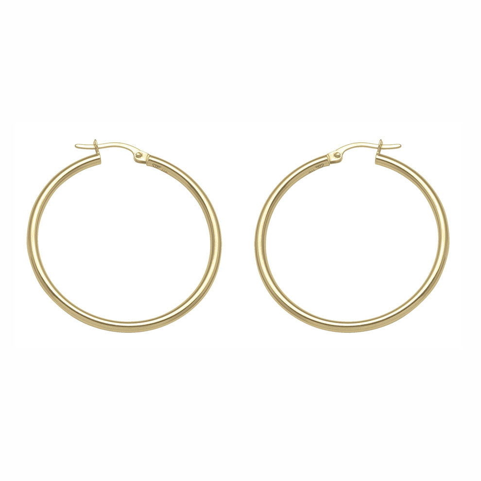 Gold Hoop Earrings 34mm (33933)