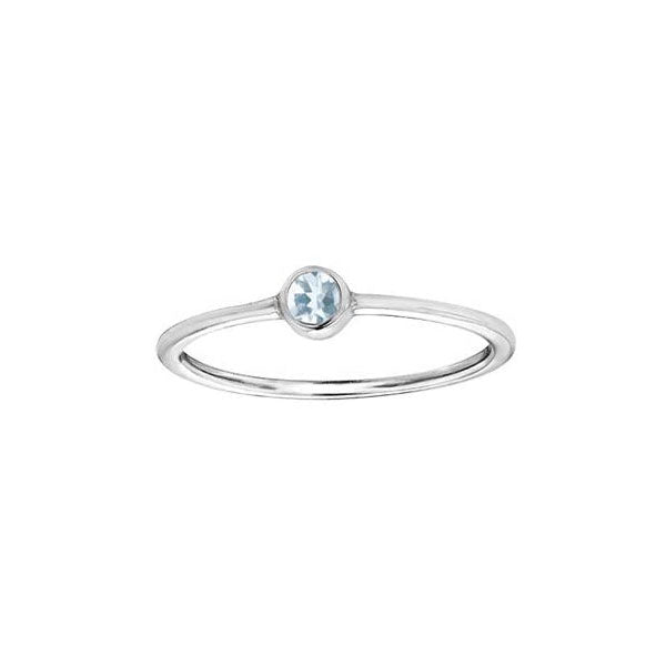 Genuine Aquamarine Birthstone Ring (29468)