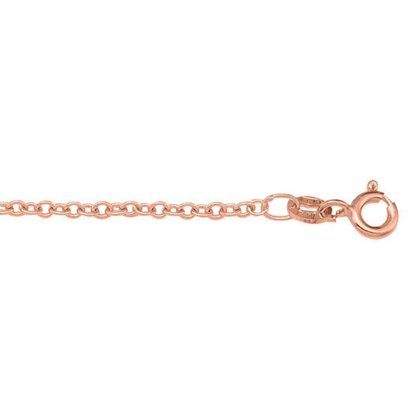 Gold Open Link Cable Chain 1mm 18in (34955)
