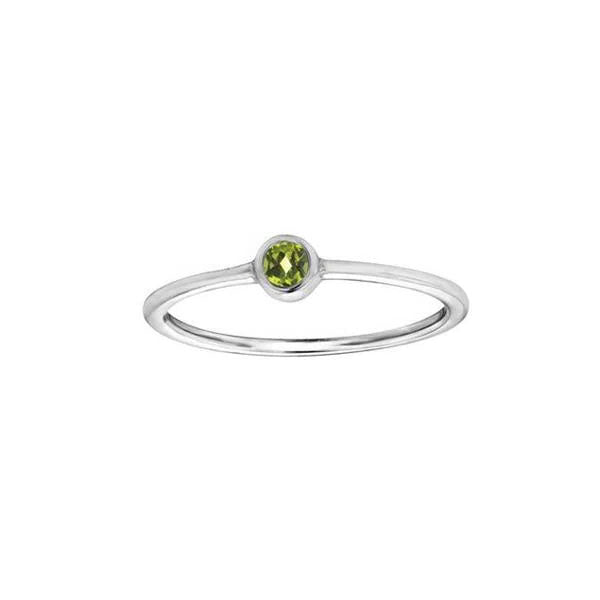 Genuine Peridot Birthstone Ring (29473)