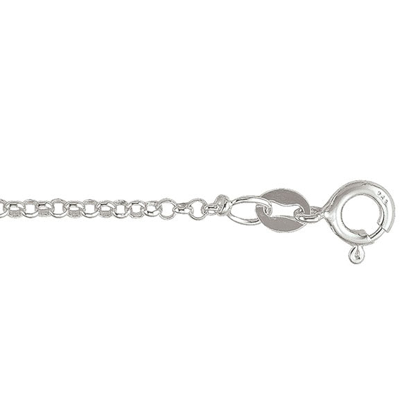 Sterling Silver Hollow Rolo Chain 2mm 18in (30595)