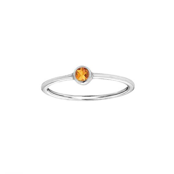 Genuine Citrine Birthstone Ring (29476)