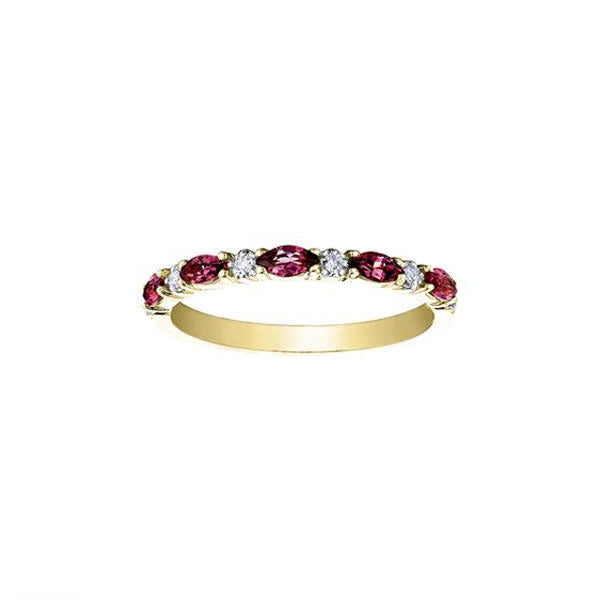 Genuine Ruby and Diamond Band (34768)