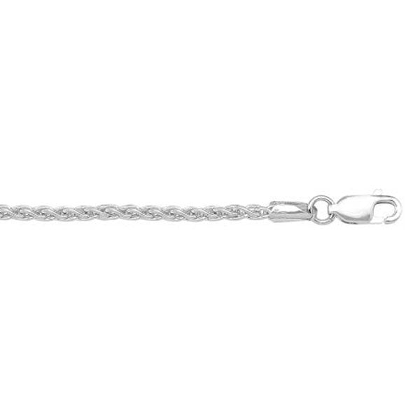 Gold Solid Wheat Link Chain 1.8mm 18in (37326)