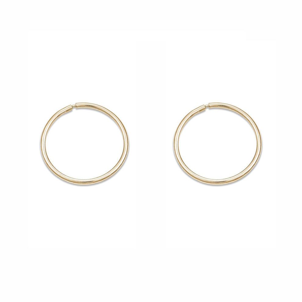 Gold 17mm Keeper Earrings (25592)