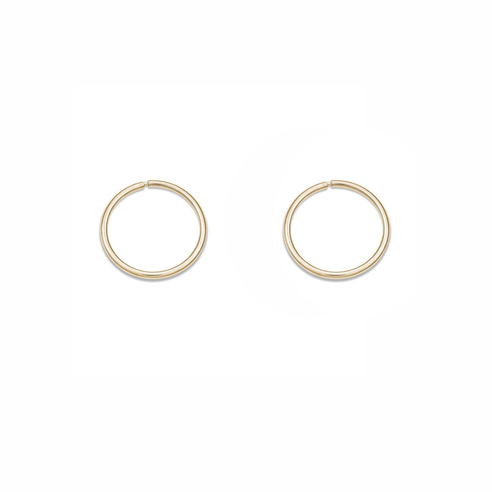 Gold 9mm Keeper Earrings (37706)