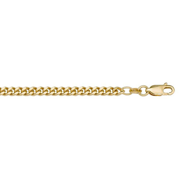 Gold Solid Curb Link Chain 1.8mm 18in (31730)