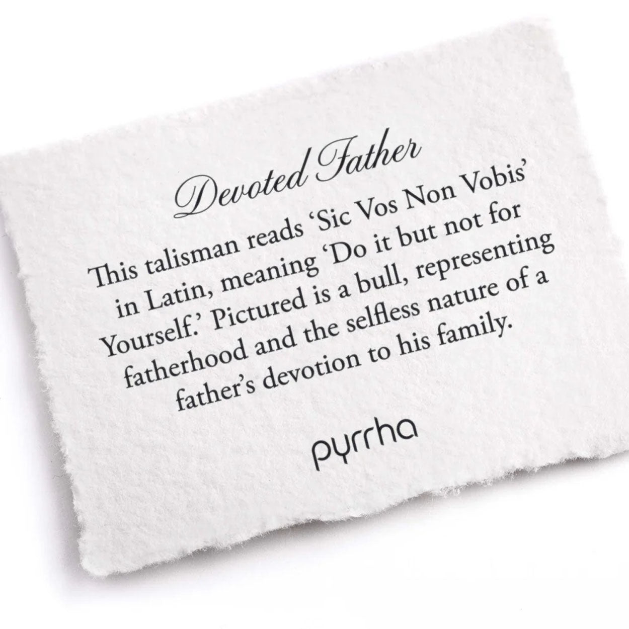 Pyrrha Necklace 'Devoted Father' 20in (31042)