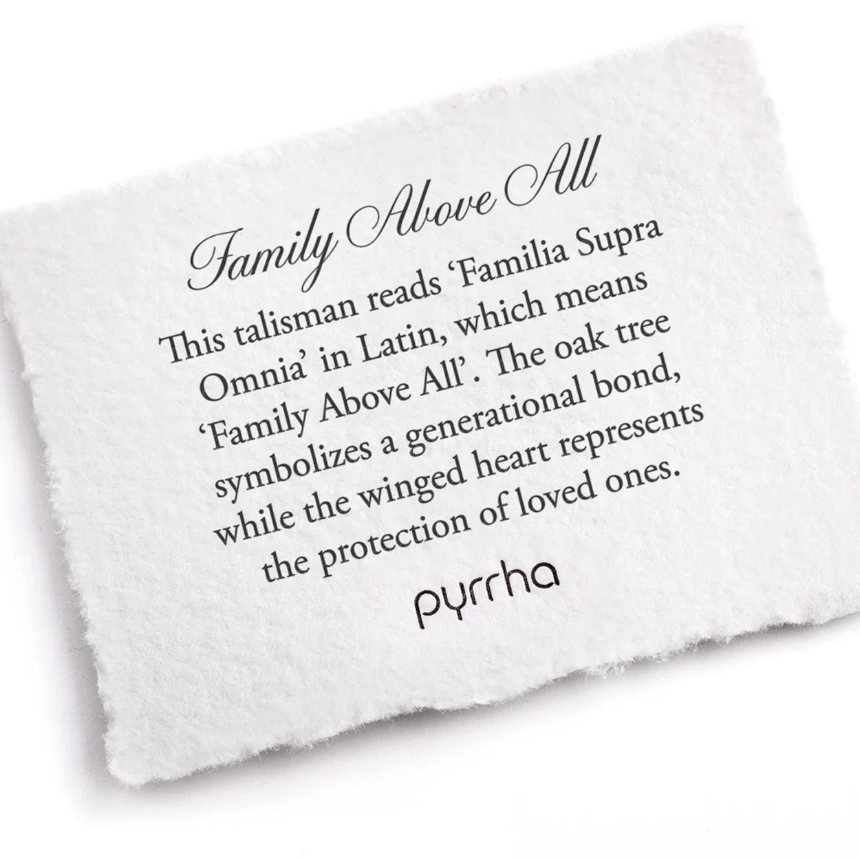 Pyrrha Necklace 'Family Above All' 18in (35874)