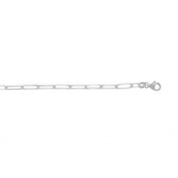 Sterling Silver Paperclip Link Necklace 3mm 20in (38170)