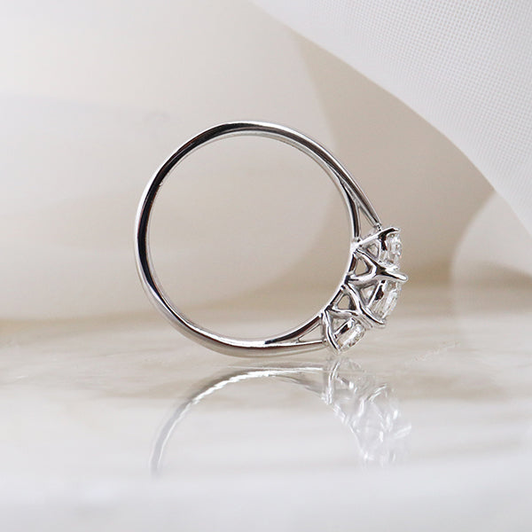 Diamond 3 Stone Engagement Ring - LG 1.00ct (40790)